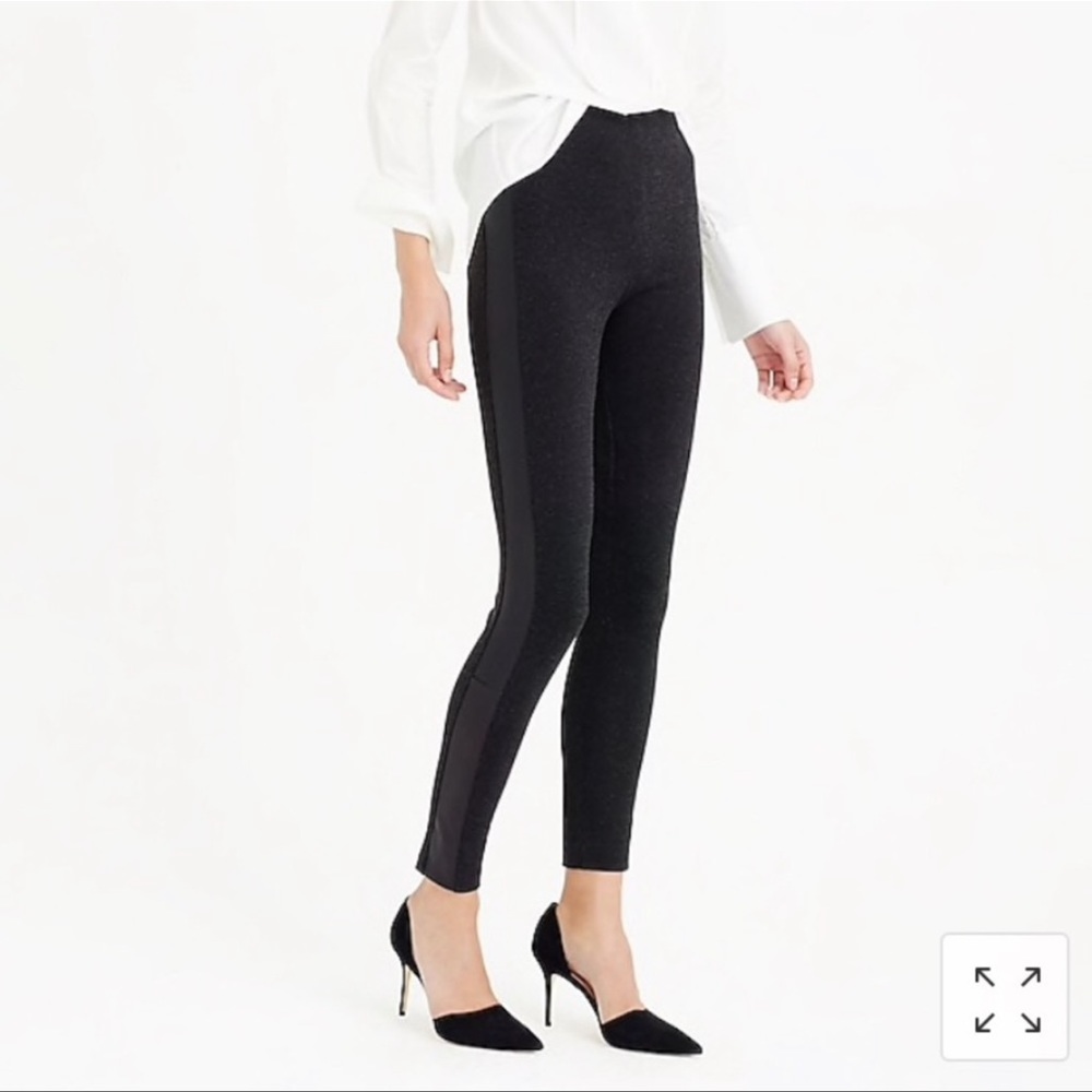 J. Crew Pixie Tuxedo Pant With Genuine Leather Side Stripe